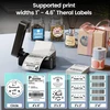 Phomemo termininė etikečių spausdintuvas Bluetooth, 4x6 colių, 203 dpi, modelis 241BT