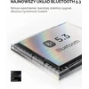 Picun belaidės ant ausų dedamos Bluetooth ausinės su mikrofonu, 120 val., B8 Juodas