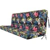 PillowPrim sėdimosios dalies ir atlošo pagalvė sūpynėms ir suoliukams, 150 cm pločio, poliesterio užvalkalas, spalvingų lapų raštas