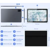Planšetė Tibuta planšetinis kompiuteris su Android 13, 10,1 col. IPS ekranu, 8 GB RAM ir 64 GB E220