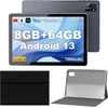 Planšetė Tibuta planšetinis kompiuteris su Android 13, 10,1 col. IPS ekranu, 8 GB RAM ir 64 GB E220