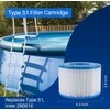 POOLPURE baseino filtro kasetės S1 PureSpa, 4 vnt., 10,8 x 10,8 x 7,5 cm, PLF-INTS1
