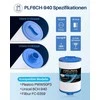 POOLPURE baseino ir SPA filtrai, 2 vnt., suderinami su Unicel 6CH-940, Pleatco PWW50P3, Filbur FC-0359, Waterway Plastics 817-0050