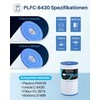 POOLPURE baseino ir SPA filtrų kasetė, 30 ft², C6430, 26, 7 cm x 15,2 cm
