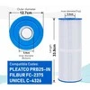 POOLPURE spa filtro kasetė, suderinama su Pleatco PRB50-IN, Unicel C-4950, Filbur FC-2390, 50 m², 33,8 cm