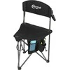 Portal sulankstoma kempingo kėdutė su atlošu, plieno rėmas, 81 × 11 × 11 cm, 2kg, juoda, Portal-CampingChair-01