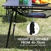 Portal sulankstomas aliumininis kempingo stalas, 90 × 53 cm, reguliuojamo aukščio, 4,2kg, TA-581-BLK-EUPR