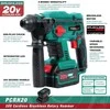 POSENPRO akumuliatorinis perforatorius 20 V, bešepetėlinis, SDS Plus, 4 Ah, 4 režimai, PCRH20
