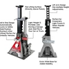 Powerbuilt hidraulinis butelinis domkratas su atrama, 2 t, 21,6–45 cm, Unibody automobiliams, 620470