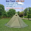 Preself Tipi palapinė 4 asmenims, atspari vandeniui, ventiliuojama, su krosnies angos funkcija, 2,3kg