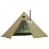 Preself tipi palapinė 4 asmenims, lengva, su krosnies anga, aukštis 220 cm, 4 sezonų