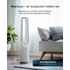 Pro Breeze bokštinis beašmenis ventiliatorius, 6 greičių, 101 cm, valdymas pulteliu, baltas, PB-F20