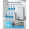 Pro Breeze oro sausintuvas 12 l per parą su Wi-Fi valdymu ir drėgmės jutikliu PB-D-18-WF