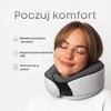 Proglobe ortopedinė kelioninė kaklo pagalvė iš atminties putų su akių kauke, pilka, GR100NP
