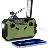PRUNUS avarinis radijas AM/FM su saulės įkrovimu, 3000 mAh powerbanku ir SOS J-369