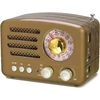 PRUNUS nešiojamas retro radijas su Bluetooth, FM/AM/SW, 1800 mAh akumuliatoriumi, J-160