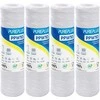 PUREPLUS vandens filtro kasetė, 10 colių, 5 mikronų, polipropilenas, 4 vnt. rinkinys