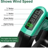 QUPERR akumuliatorinis lapų pūstuvas 18 V, 3,5 m³/min, su LCD ekranu, DW101