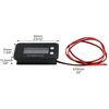 QWORK akumuliatoriaus įtampos indikatorius DC 7–100 V su LCD ekranu, IPX7, WD42316