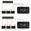 QWORK akumuliatoriaus įtampos indikatorius DC 7–100 V su LCD ekranu, IPX7, WD42316