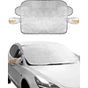 QWORK magnetinis automobilio priekinio stiklo uždangalas, 143 × 110 cm, WD9356