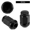 QWORK ratų veržlės M12 x 1.5, 34 mm, kūginės 60°, 20 vnt., WD41939