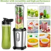 Qxmcov mini stacionarus blenderis 500 W su 2 tritano buteliais po 600 ml, nerūdijančio plieno peiliai