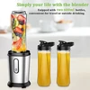 Qxmcov mini stacionarus blenderis 500 W su 2 tritano buteliais po 600 ml, nerūdijančio plieno peiliai