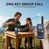 Radioddity vaikų racija PMR446 16 kanalų su VOX, žibintuvėliu, 2000 mAh baterija, USB-C, PR-T8