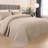 Rankšluostis Qucover dvigulės lovos lovatiesės ir pagalvių užvalkalų komplektas, 220 × 240 cm, 100% medvilnė, geometrinis raštas