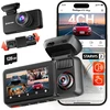 REDTIGER 4 kanalų automobilinė kamera 2,7K ir 3 × 1080p su GPS ir Wi-Fi F17Plus