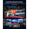 REDTIGER automobilinis vaizdo registratorius 3 kanalų 4K su GPS ir 128 GB kortele F17 Elite