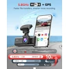REDTIGER automobilinis vaizdo registratorius 4K su galine 1080p kamera, Wi-Fi, GPS, F7N