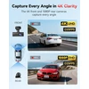 REDTIGER automobilinis vaizdo registratorius 4K su galine 1080p kamera, Wi-Fi, GPS, F7N
