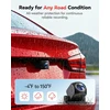 REDTIGER automobilinis vaizdo registratorius 4K su galine 1080p kamera, Wi-Fi, GPS, F7N