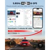 REDTIGER automobilinis vaizdo registratorius 3 kanalų 4K su GPS ir 128 GB kortele F17 Elite