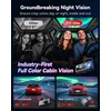 REDTIGER automobilinis vaizdo registratorius 3 kanalų 4K su GPS ir 128 GB kortele F17 Elite