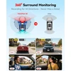 REDTIGER keturių kanalų automobilinis vaizdo registratorius 360° su Wi-Fi VP40