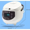 Reishunger mini ryžių viryklė ir garintuvas, baltas, 350 W, 0,6 l, 8 programų, 542-MDRK