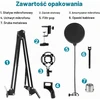 Relota reguliuojamas mikrofono laikiklis su apsauginiu filtru ir antivibraciniu tvirtinimu, 0709688601140