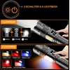 Relybo LED prožektorius 1000000 lm, įkraunamas, 9 režimai, USB-C, šoninis COB apšvietimas, LC222-DE