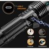 Relybo LED prožektorius, 30 W, įkraunamas, su USB, 5000 lm, su LCD ekranu, Relybo-A05