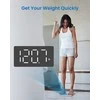 RENPHO vonios svarstyklės, LED ekranas, grūdinto stiklo paviršius, 180 kg, R-MSD01