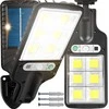 Retoo saulės LED lauko šviestuvas su judesio jutikliu, 240 W, 120 LED, IP67, šaltai balta, E310