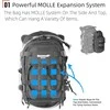 Rhinowalk motociklo bako krepšys su MOLLE sistema, 1,5 l, juodas
