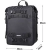 Rhinowalk vandeniui atspari daugiafunkcė motociklo bagažinė 30 l juoda X216Bl-30L