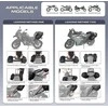 Rhinowalk vandeniui atsparūs 28 l motociklo šoniniai krepšiai iš PVC, modelis MT1428