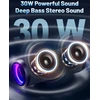 RIENOK belaidė Bluetooth kolonėlė 30 W su žemais dažniais, IPX7, RGB apšvietimas, S1 mini