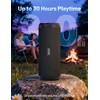 RIENOK belaidė Bluetooth kolonėlė 30 W su žemais dažniais, IPX7, RGB apšvietimas, S1 mini
