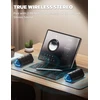 RIENOK nešiojamas Bluetooth garsiakalbis 30 W, IPX7 atsparus vandeniui, EQ, su LED apšvietimu, S11